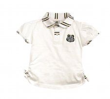 Camiseta Polo Infantil do Santos Menina |Doremi Bebê