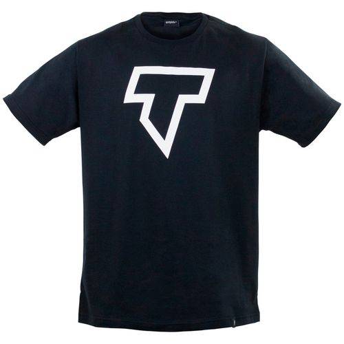 Camiseta Preta Logo T Branca Trurium - G