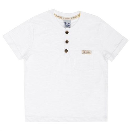 Camiseta Primeiros Passos Cata-Vento Botões Branco 01