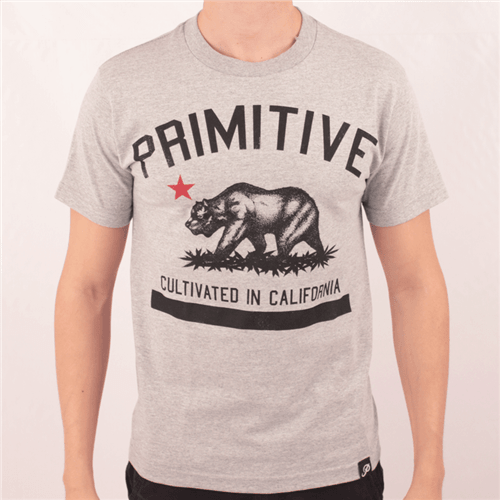 Camiseta Primitive Cultivated In California Cinza P