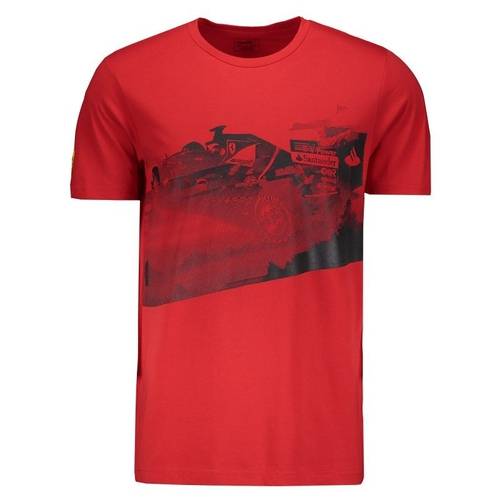 Camiseta Puma Scuderia Ferrari Transform Graphic Vermelha Vermelho M