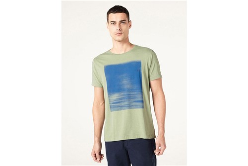 Camiseta Quadro Textura - Verde - P