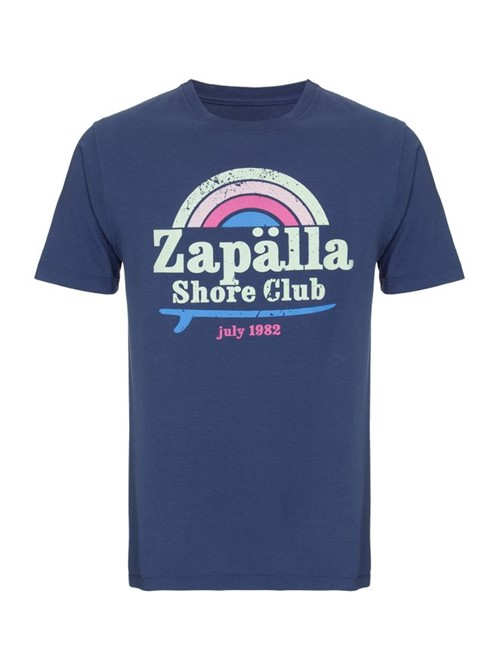Camiseta Rainbow de Algodão Azul Marinho Tamanho G