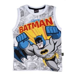 Camiseta Regata Batman Infantil para Menino - Branco 1