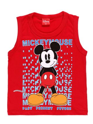 Camiseta Regata Disney Baby Infantil para Menino - Vermelho