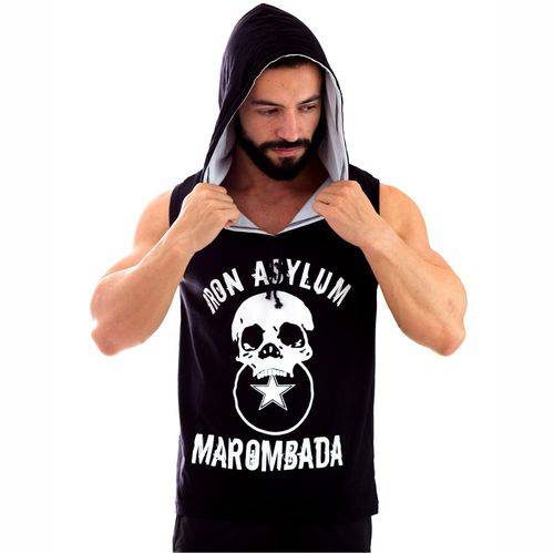 Camiseta Regata Iron Asylum com Capuz Masculina