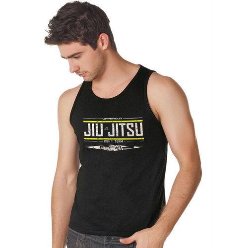 Camiseta/Regata - Jiu Jitsu Fight Team - Preto/Amarelo- Uppercut