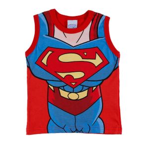 Camiseta Regata Justice League Infantil para Menino - Vermelho 2