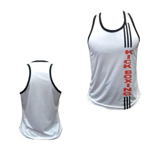 Camiseta/Regata - Kickboxing - 3 Stripes - Branca - Feminino - Duelo Fight . - Duelo Fight