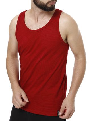 Camiseta Regata Masculina Fido Dido Vermelho