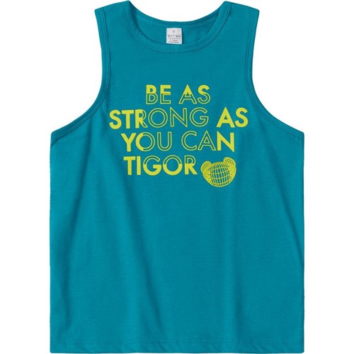 Camiseta Regata Tigor T. Tigre Verde Menino