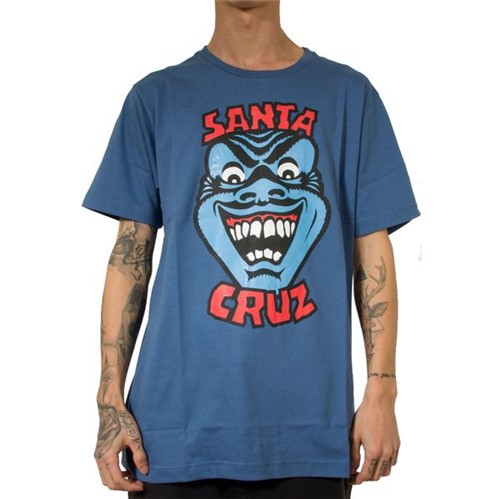 Camiseta Santa Cruz Speed Wheels Face Blue (P)