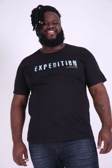 Camiseta Silk Expedition Plus Size Preto P