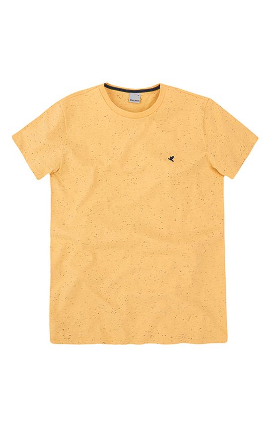Camiseta Slim Botonê Malwee Amarelo - M