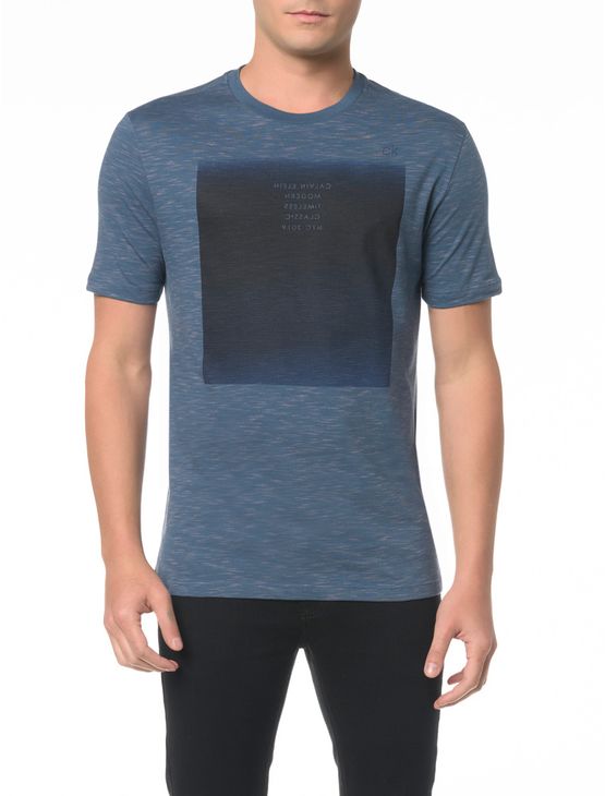 Camiseta Slim com Estampa Blue - PP