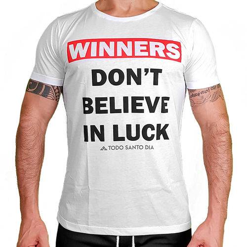 Camiseta Slim Fit Winners (branca) - Todo Santo Dia