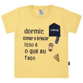 Camiseta Sol Primeiros Passos Menino Meia Malha 39257-62 Camiseta Amarelo Primeiros Passos Menino Meia Malha Ref:39257-62-1