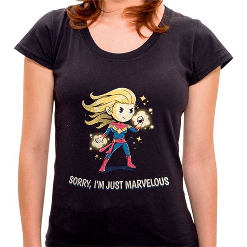 Camiseta Sorry, I'm Just Marvelous - Feminina PR - Camiseta Sorry, I'm Just Marveous - Feminina - P