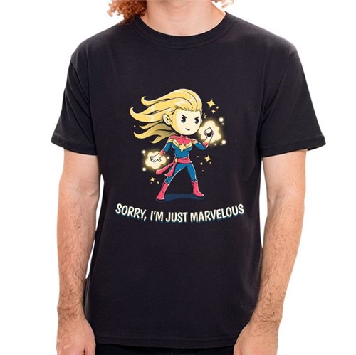 Camiseta Sorry, I'm Just Marvelous - Masculina PR - Camiseta Sorry, I'm Just Marveous - Masculina - P