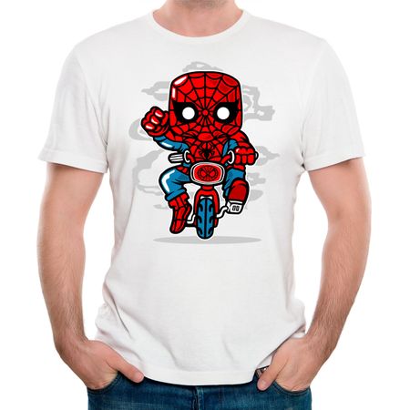 Camiseta Spider Minibike P - BRANCO