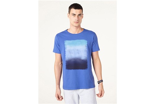 Camiseta Spray Degradê - Azul - M