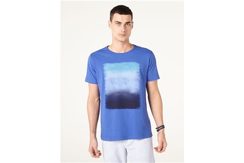 Camiseta Spray Degradê - Azul - P