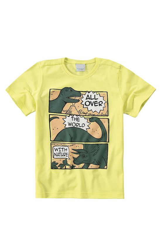 Camiseta Sun Off UV® Menino Malwee Kids Amarelo - 1