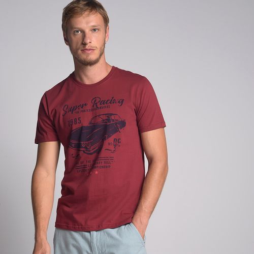 Camiseta Super Racing Vinho - G