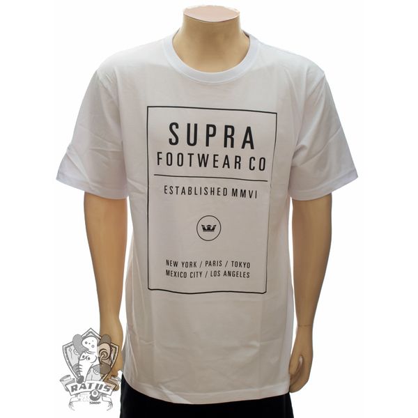 Camiseta Supra QUAD WHITE (P)