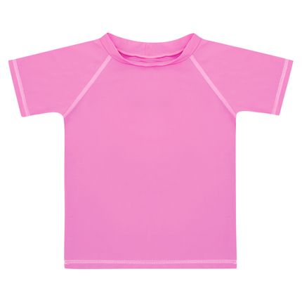 Camiseta Surfista para Bebê em Lycra FPS 50 Pink - Dedeka