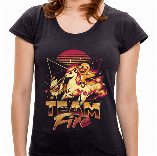 - Camiseta Team Fire - Feminina - P