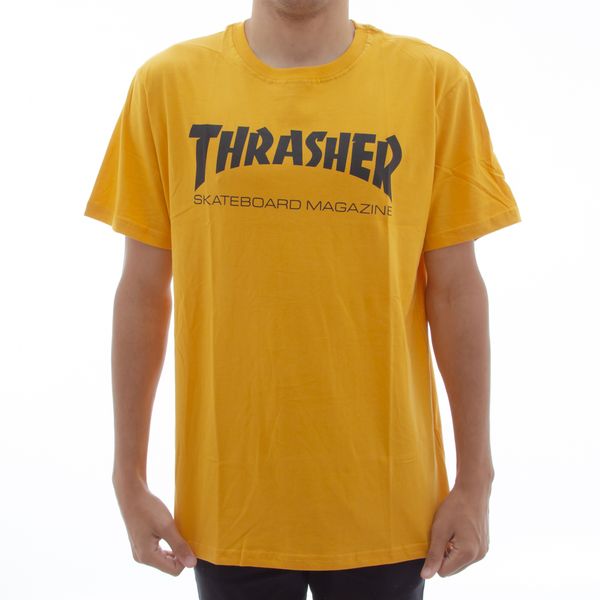 Camiseta Thrasher Skate Mag Mostarda (P)