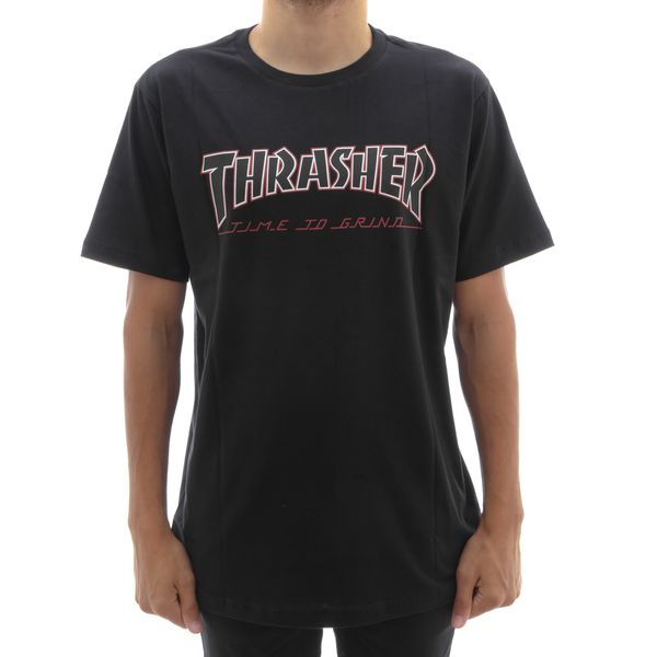 Camiseta Thrasher X Independent Time To Grind Black (P)