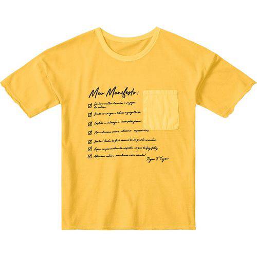 Camiseta Tigor T. Tigre Bebê Menino Amarelo