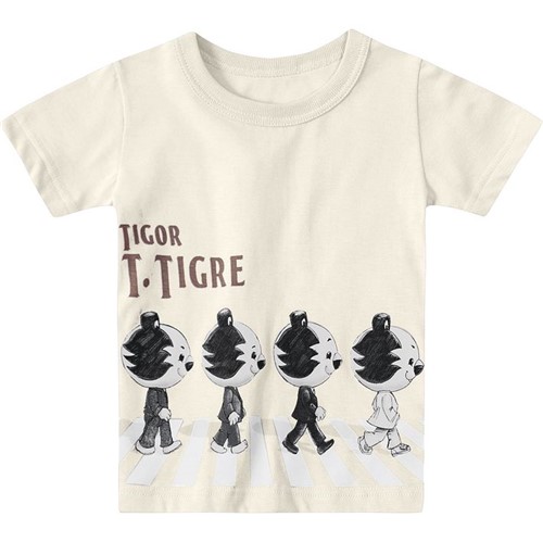 Camiseta Tigor T. Tigre Bege Bebê Menino