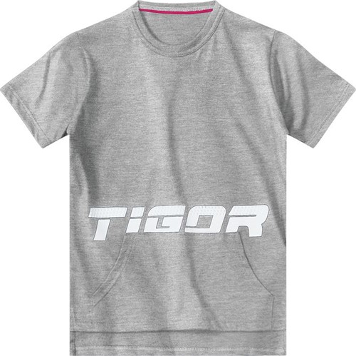 Camiseta Tigor T. Tigre Cinza Menino