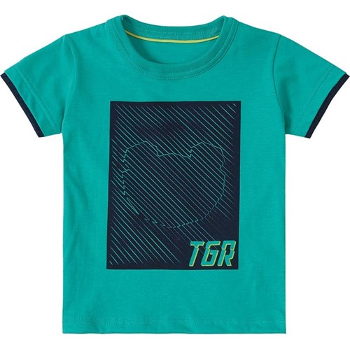 Camiseta Tigor T. Tigre Verde Bebê Menino