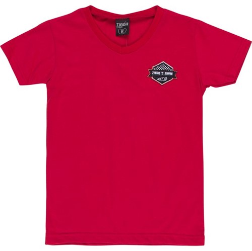 Camiseta Tigor T. Tigre Vermelha Menino