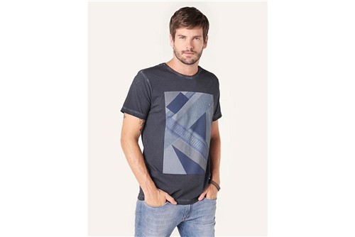 Camiseta Tinturada Escher - Chumbo - P
