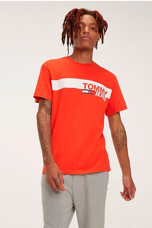 Camiseta Tommy Hilfiger Box Vermelho Tam. P