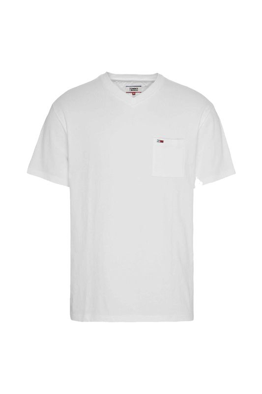Camiseta Tommy Hilfiger Classics V Neck Branco Tam. P