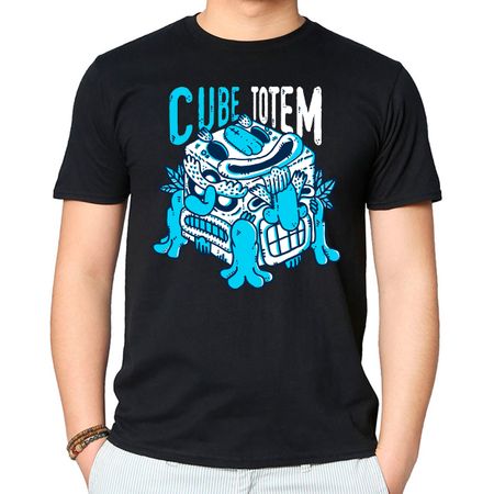 Camiseta Totem Cube P - PRETO