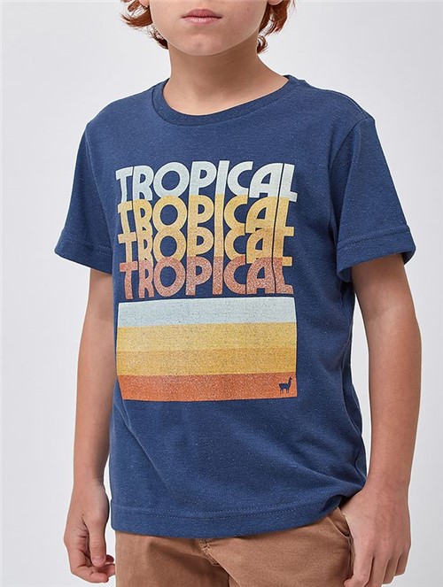 Camiseta Tropical Boys Azul Tamanho 2
