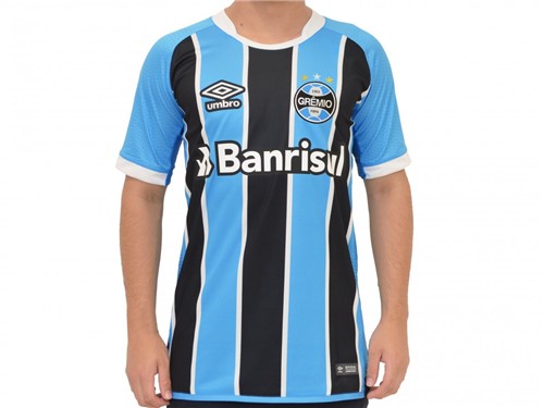 Camiseta Umbro Grêmio 2017 Torcedor C/N Tricolor