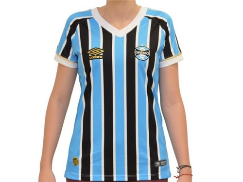 Camiseta Umbro Grêmio Of.1 2018 Tricolor