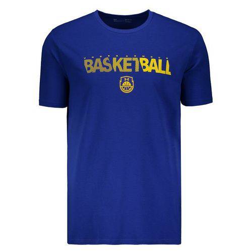Camiseta Under Armour Basketball Wordmark Azul