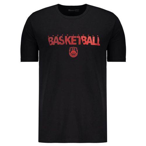 Camiseta Under Armour Basketball Wordmark Preta