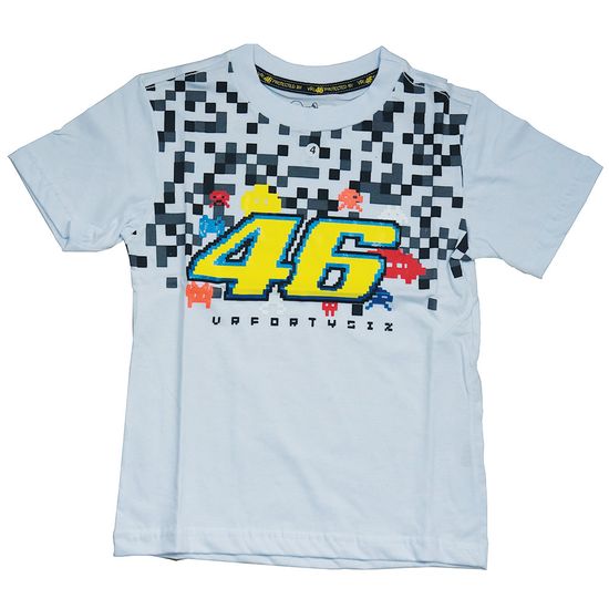 Camiseta Valentino Rossi 46 Infantil Tam. 10 Branca