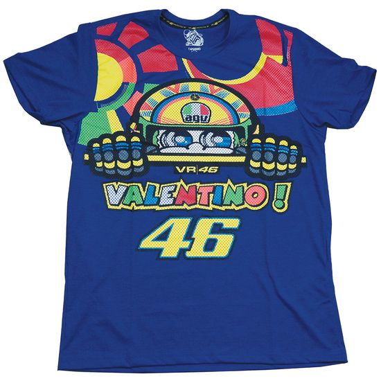 Camiseta Valentino Rossi 46 Infantil Tam. M Azul