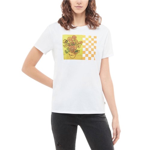 Camiseta Vans X Van Gogh Sunflower Boyfriend Feminina